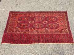 Very Rare Collectible Circa 1900 Salor Turkoman Salt Bag 4.6X2.8