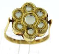 Dramatic 21kt Yellow Gold Plated Pearl, Turquoise, & Enamel Reversible Set