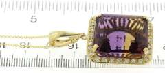 Luxurious Ametrine w .50ctw Diamond Hali Pendant