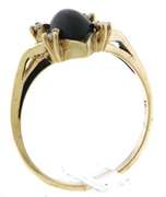 Vintage Blue Sapphire and Diamond Accent Ring