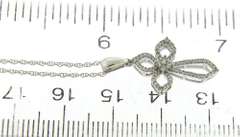 Elegant & Delicate White Gold Diamond Cross Necklace
