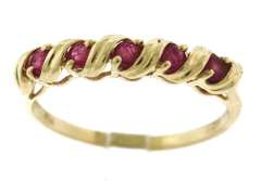 Stunning Yellow Gold Ruby Band