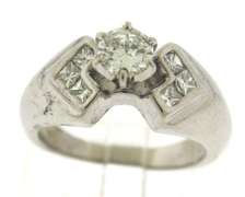 Glowing RBC Center Diamond w PC Sides Ring