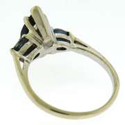 Strong White Gold Marquise & Pear Shaped Sapp Ring