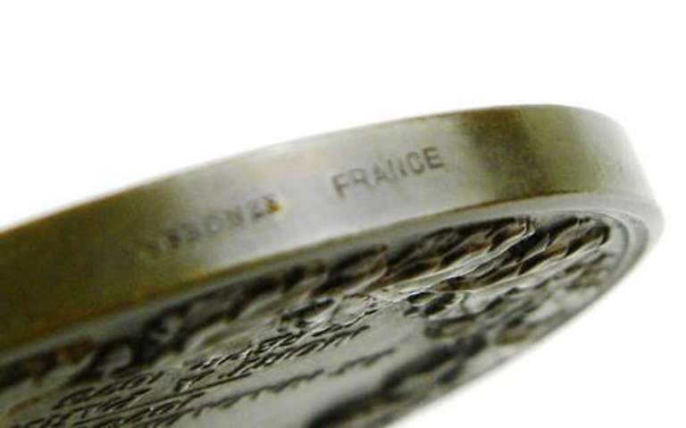 Early French Bronze Medallion - Poquelin de Moliere