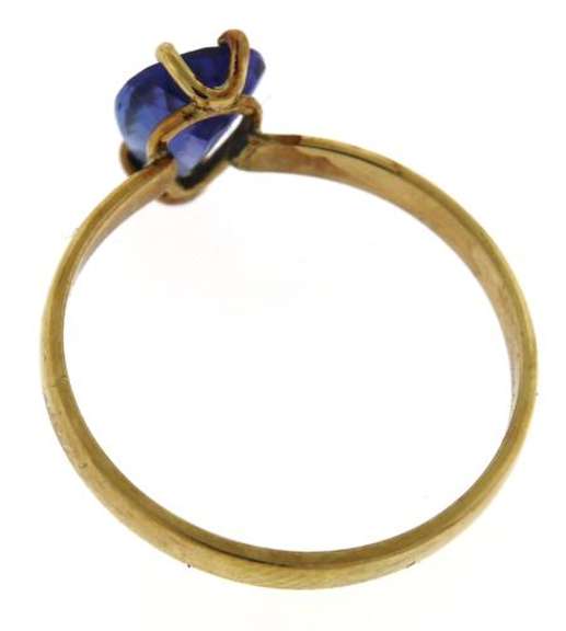 Fabulous 18kt Pear Shaped Tanzanite Ring