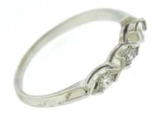 Pretty White Gold Marquise Diamond Band