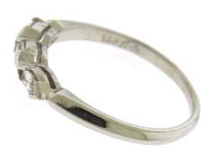 Pretty White Gold Marquise Diamond Band