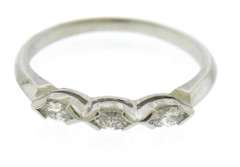 Pretty White Gold Marquise Diamond Band