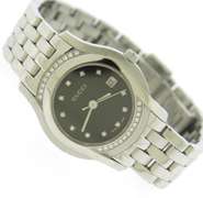 Gucci 5500L Black Diamond Dial Watch