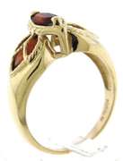 Beautiful Marquooise & Pear Garnet Yellow Gold Ring