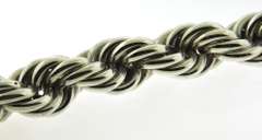 Huge and Heavy Sterling Silver Rope Necklace