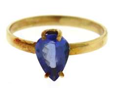 Alluring 18kt Pear Shaped Tanzanite Ring
