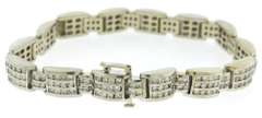 Dazzling White Gold Diamond Channel Set Bracelet