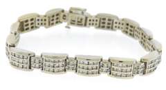 Dazzling White Gold Diamond Channel Set Bracelet