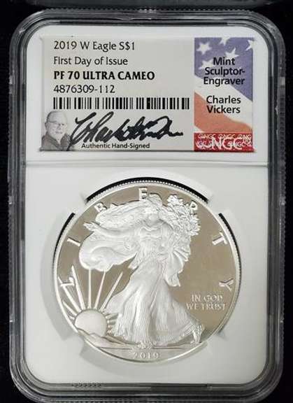 2019 Certified Proof Silver Eagle PF70 NGC
