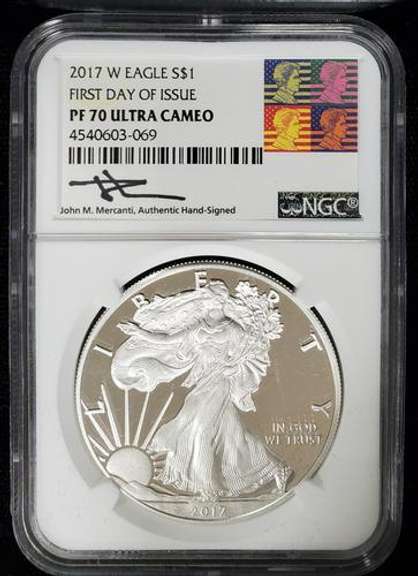 2017 Certified Proof Silver Eagle PF70 NGC