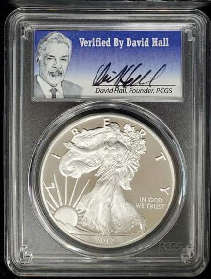 2017 Certified Proof Silver Eagle PF70 PCGS