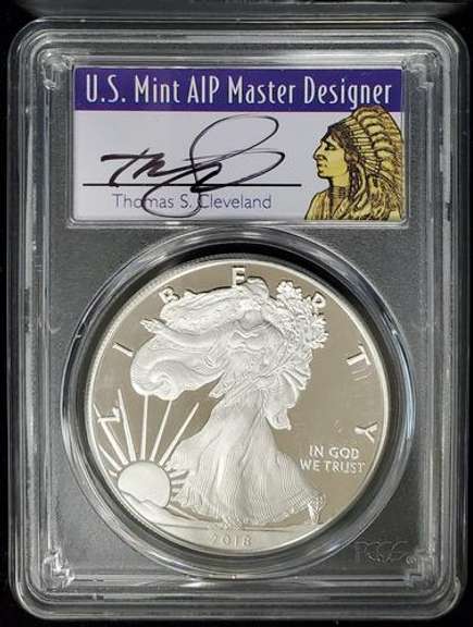 2018 Certified Proof Silver Eagle PF70 PCGS
