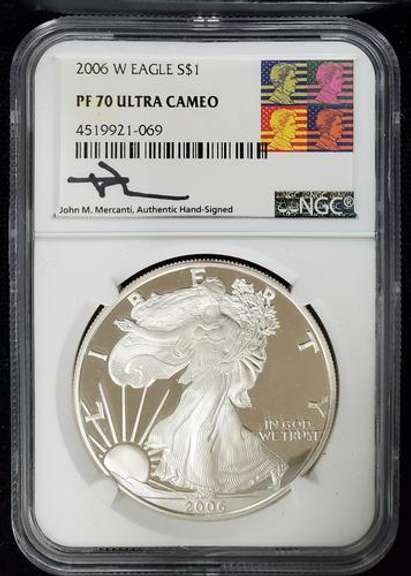 2006 Certified Proof Silver Eagle PF70 NGC