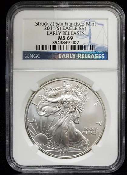 2011 (S) Certified Silver Eagle MS69 NGC