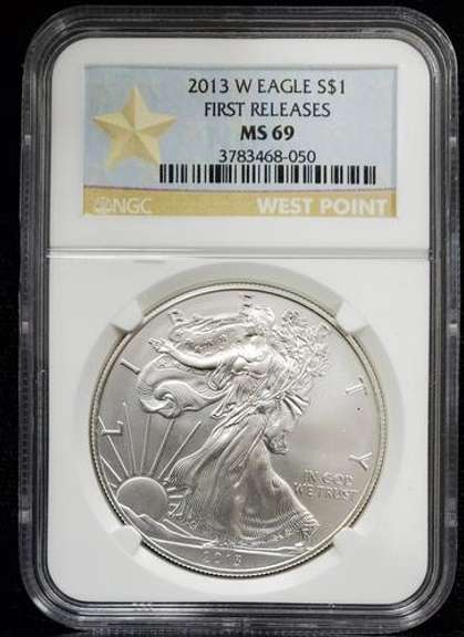 2013 W Certified Silver Eagle MS69 NGC