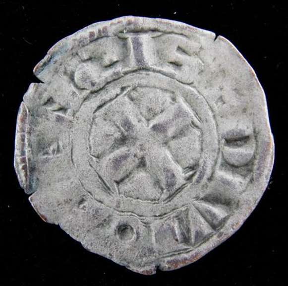 Rare Hugh V 1305-1315 Burgundy Quarter Anchor Coin