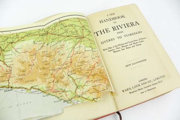 Vintage The Riviera French Tourist Handbook w/Maps
