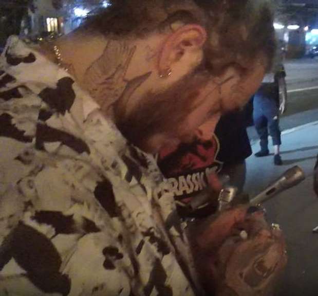 Post Malone Autographed Custom Photo Guitar