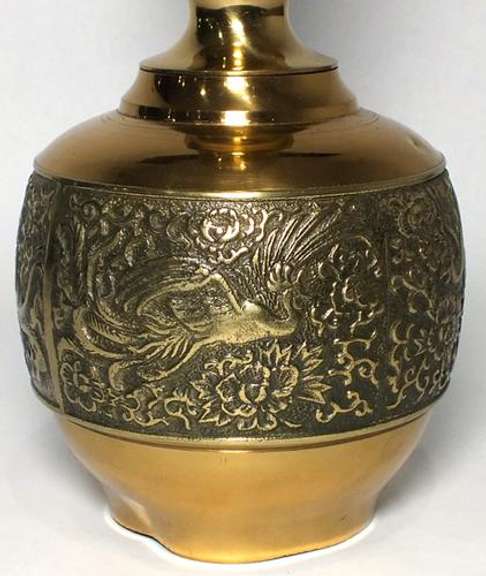 Vintage Brass Collection of One big vase and 3 candlesticks