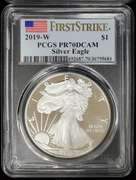 2019 Certified Proof Silver Eagle PF70 PCGS