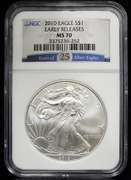 2010 Certified Silver Eagle MS70 NGC