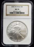 2006 W Certified Silver Eagle MS70 NGC