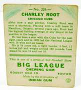 1933 Charley Root, Cubs Goudey Gum Baseball Card