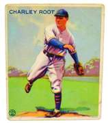 1933 Charley Root, Cubs Goudey Gum Baseball Card