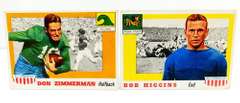 2 Topps 1956 All-American College Football Cards