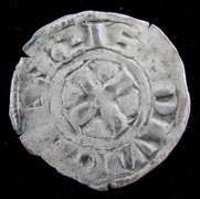 Rare Hugh V 1305-1315 Burgundy Quarter Anchor Coin