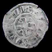 Rare Hugh V 1305-1315 Burgundy Quarter Anchor Coin