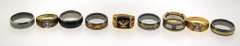 Group Lot of 9 Rings