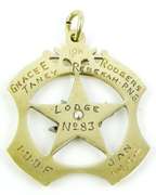 Vintage 10K Rebekah Odd Fellows Dove Pendant