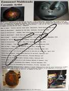 Authentic Nicaraguan Ceramic Vase by Enmanuel Maldonado With certificate