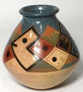Authentic Nicaraguan Ceramic Vase by Enmanuel Maldonado With certificate
