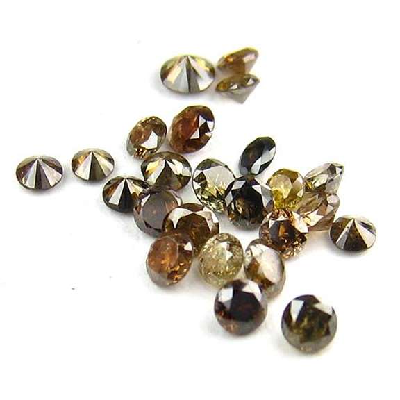 Unheated 1ct fancy cognac Diamond parcel