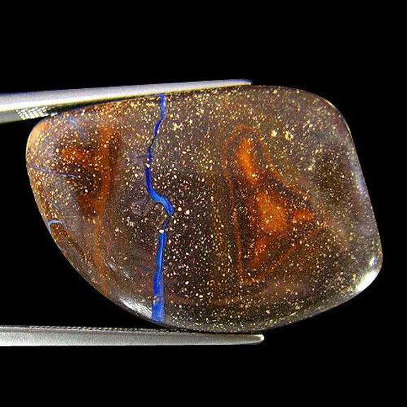 Shimmering metalic 37.78ct Australian Boulder Opal