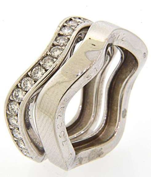Cartier Wave Band Diamond Ring