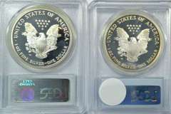 PCGS PR69DCAM 2004-W & 2005-W $1 Silver Eagles