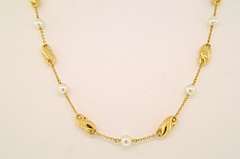 Tiffany & Co 18KT Gold and Cultured Pearl Necklace