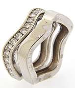 Cartier Wave Band Diamond Ring