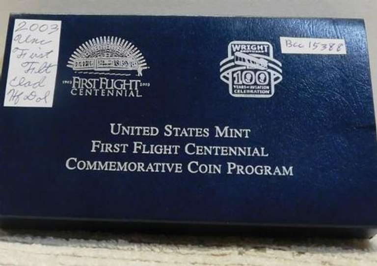 2003 Uncirculated First Flight Clad Half Dollar Commem.