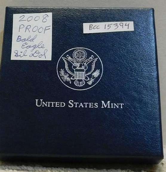 2008 PROOF Bald Eagle Silver Dollar Commem